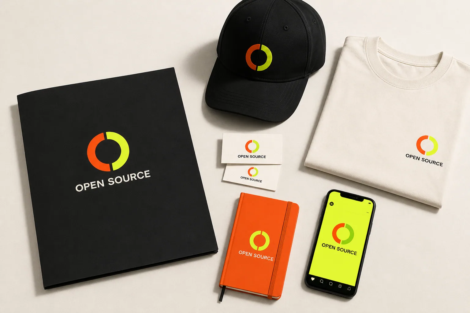 Open Source branded stationery, clothing and digital items